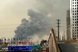 آتش سوزی وحشتناک و غیرقابل تصور در غرب تهران / بازار جنت سوخت!