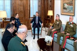 دیدار وزیر دفاع ایران با بشار اسد
