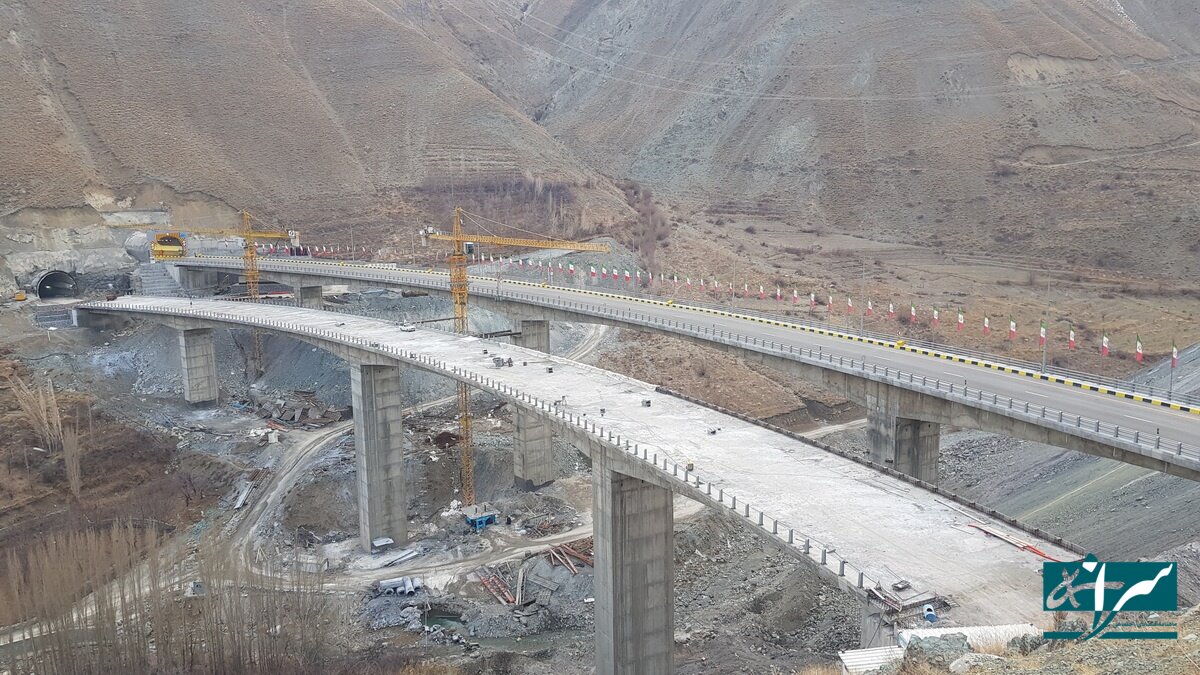 آغاز و پایان احداث ۲ قطعه از آزادراه تهران - شمال